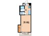 アビタシオン柳町 1Kの間取り