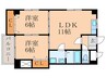 クオリア守恒 2LDKの間取り