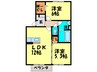 ウィットエブリＡ棟 2LDKの間取り
