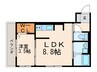 Ｆｕｇａ陣山 1LDKの間取り