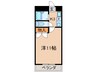 パークサイド本城 1Kの間取り