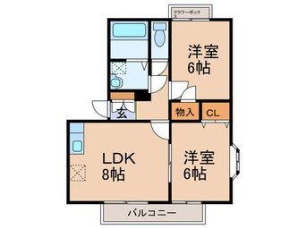 間取図 アネックス安武 Ａ棟