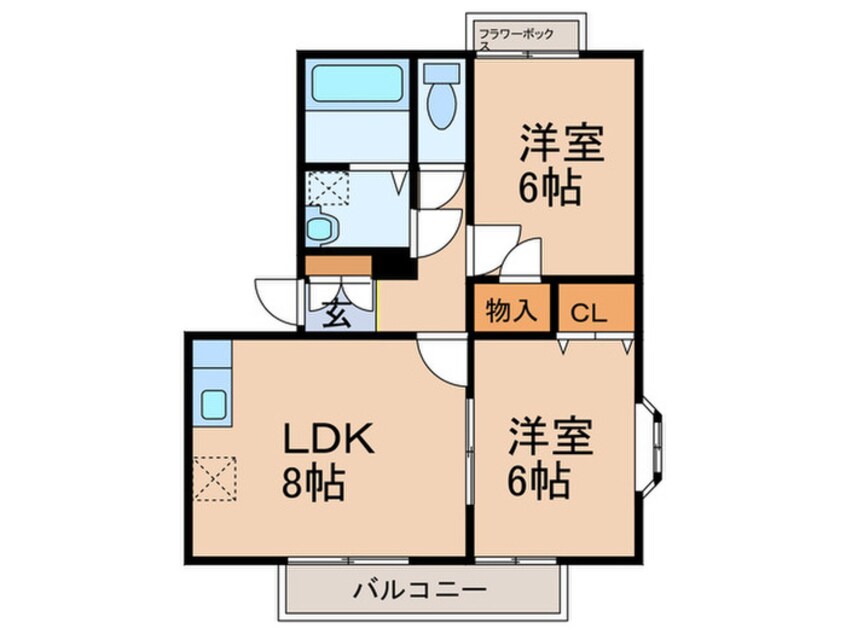 間取図 アネックス安武 Ａ棟