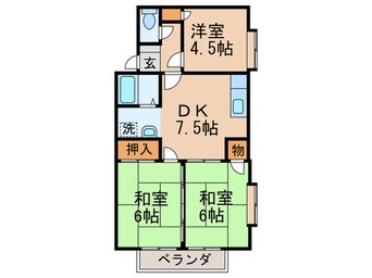 間取図 グリ－ンハイツ吉木