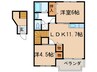 エクセル蓮 2LDKの間取り