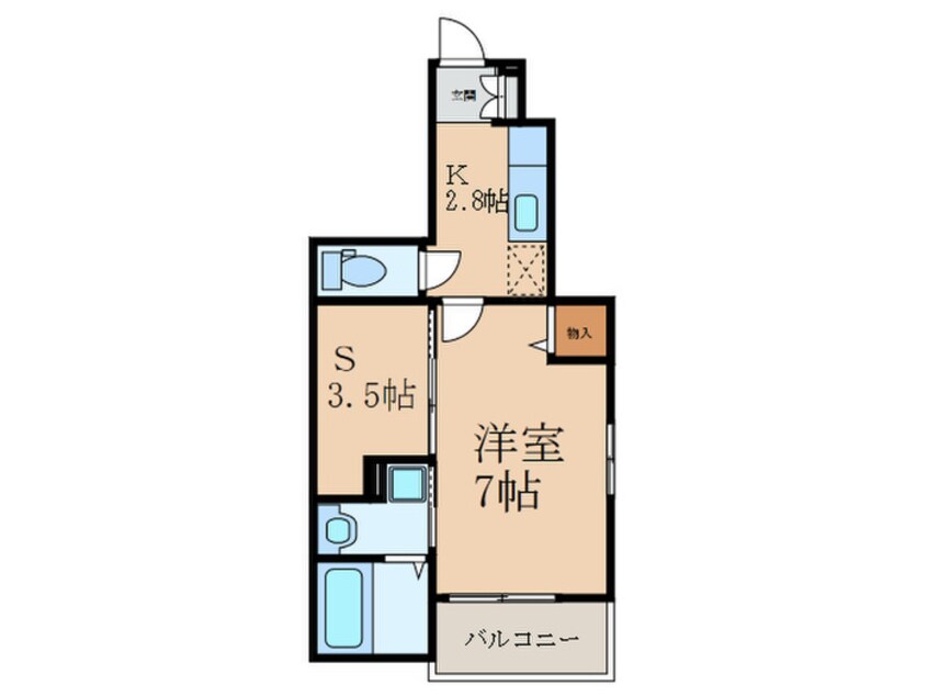 間取図 クロス　ウイングⅠ