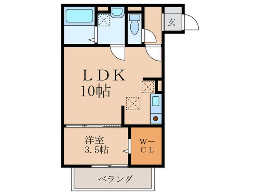 間取図 ソレイユ鳴水