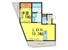 KRISKAR 1LDKの間取り