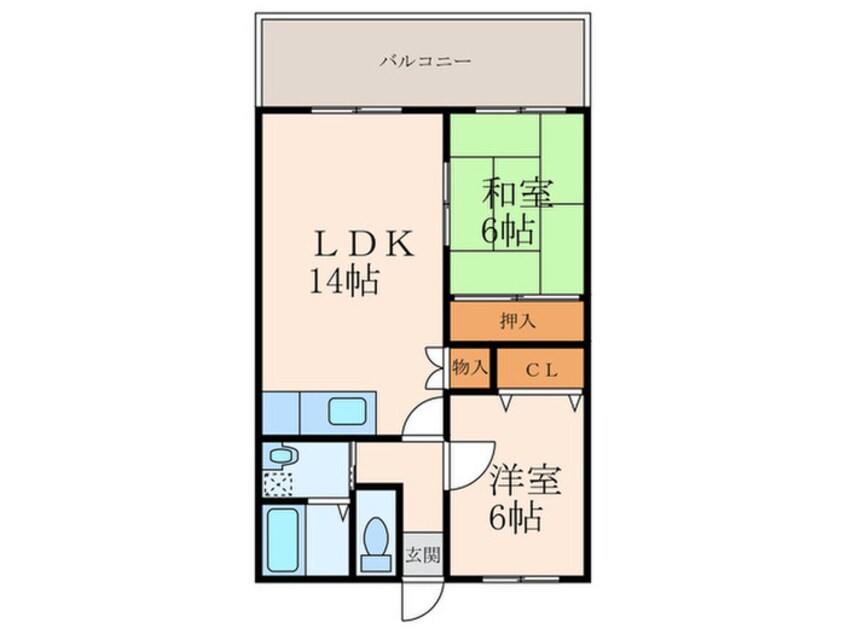 間取図 エルスール湯川参番館