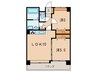 Ｊ－スクエア 2LDKの間取り