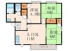 サラダ村Ｃ 棟 3LDKの間取り