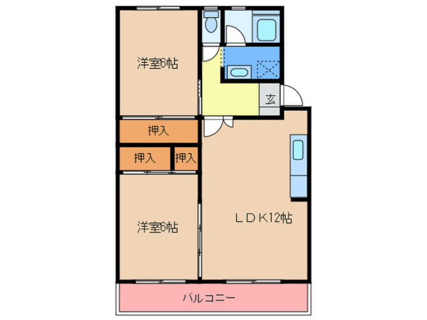 間取図 サンハイツ三苫