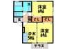 エクセル猪熊 2DKの間取り