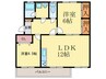 大産長丘ビル 2LDKの間取り
