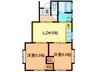 コーポ中山６ 2LDKの間取り