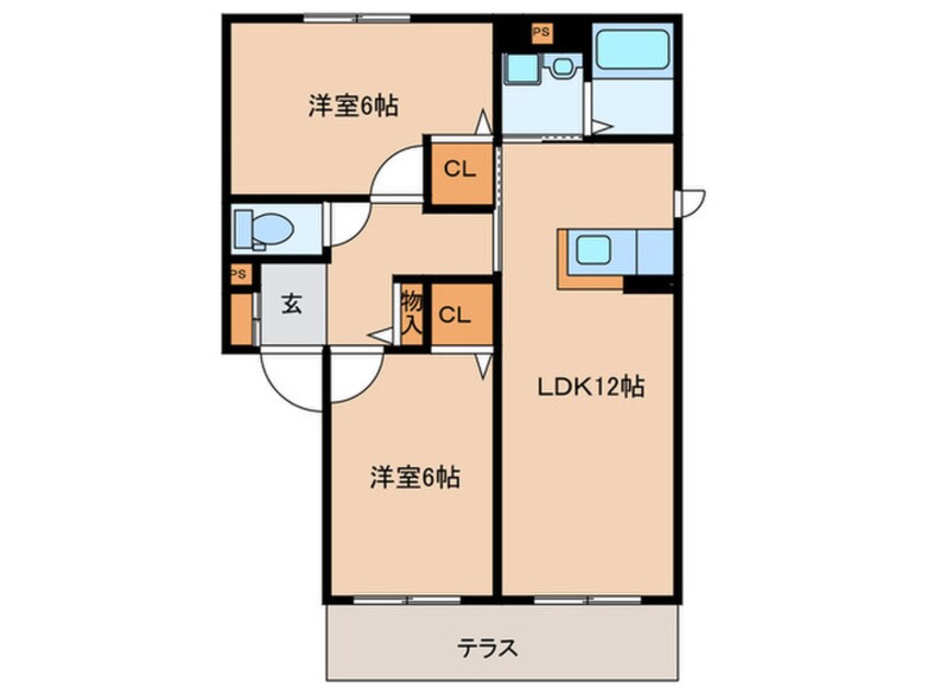 間取図 ディアスモダン本城