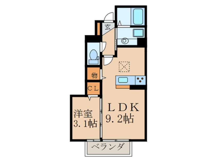 間取図 Avenue苅田