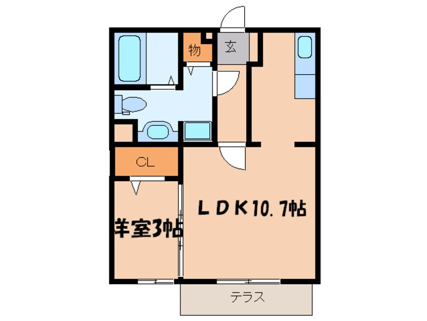 間取図 ブリエヴェ－ル都