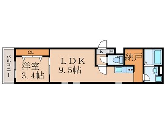 間取図 ｿｱﾗｽｶｲ九工大前