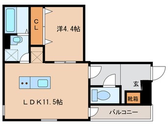 間取図 ｿｱﾗｽｶｲ九工大前