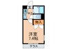 ラビータ本城B 1Kの間取り