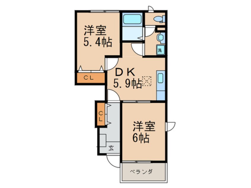 間取図 カロンＣ