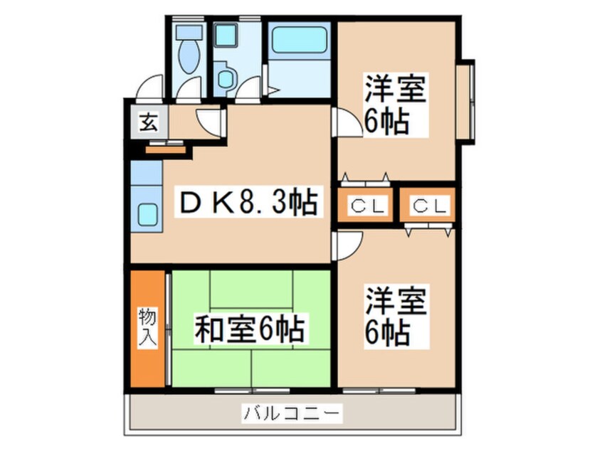 間取図 サンシティ第３ビル