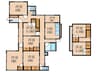 行橋市道場寺8DK戸建て 8DKの間取り