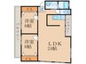 アーベイン川津 2LDKの間取り