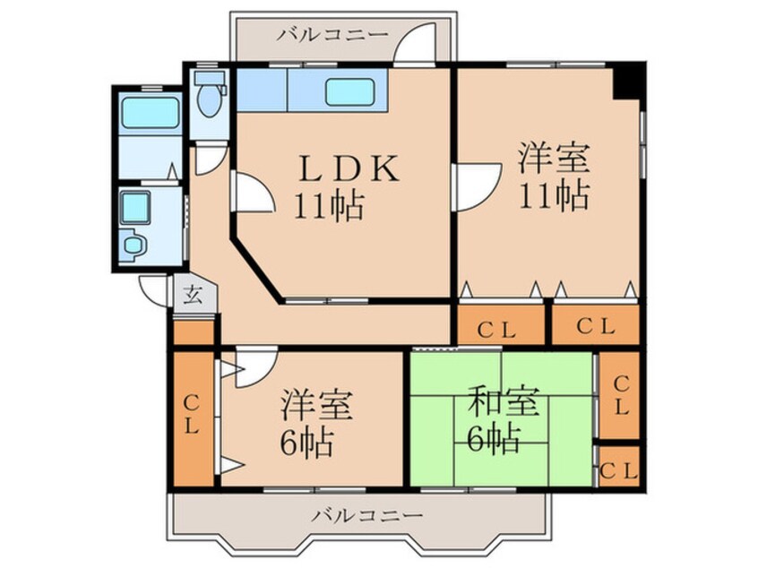 間取図 アーベイン川津