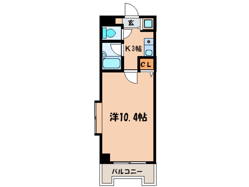 間取図 ﾌﾟﾚｽﾃｰｼﾞ北天神