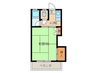 間取図 南福岡第2太陽コ－ポ