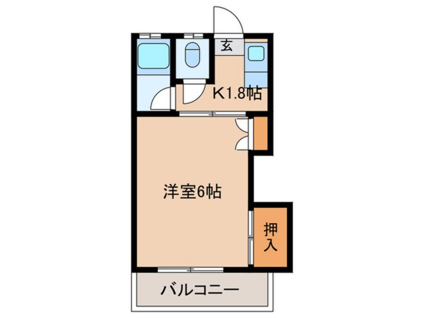 間取図 南福岡第2太陽コ－ポ