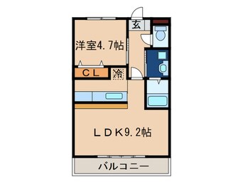 間取図 グランディール中間