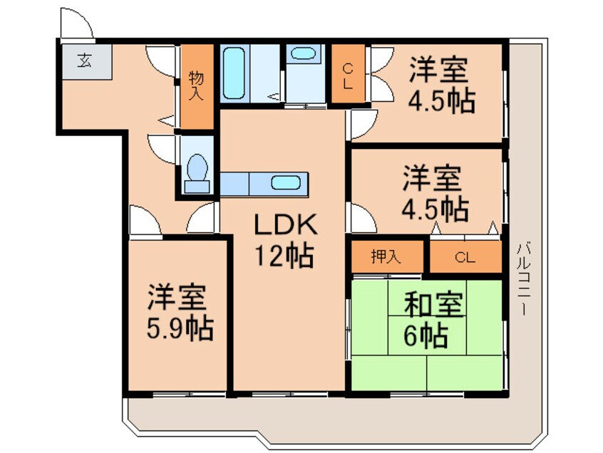 間取図 オークランド桜通り