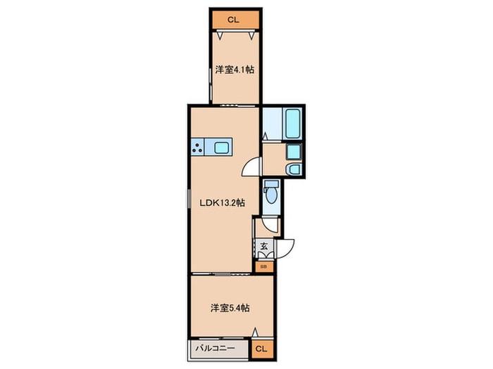 間取り図 アビリタＮＯＢ博多駅東グランデ