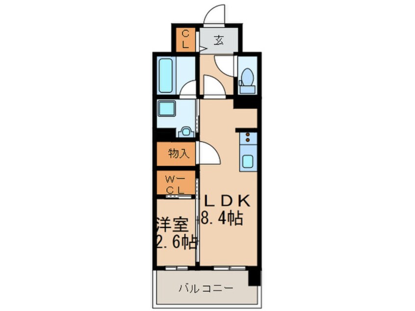 間取図 ﾗｸﾚｲｽ平尾山荘通り