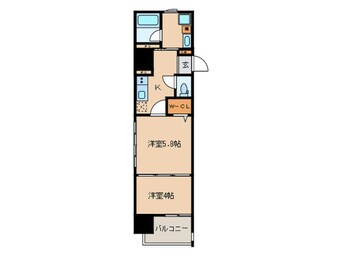 間取図 ﾗｸﾚｲｽ平尾山荘通り