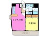 ウィルステージ古船場 1LDKの間取り