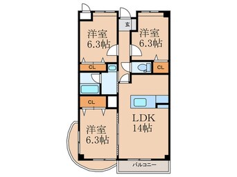 間取図 Ｎｅｗ　Ｇａｅａ上石田