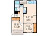 Casa森林 2LDKの間取り