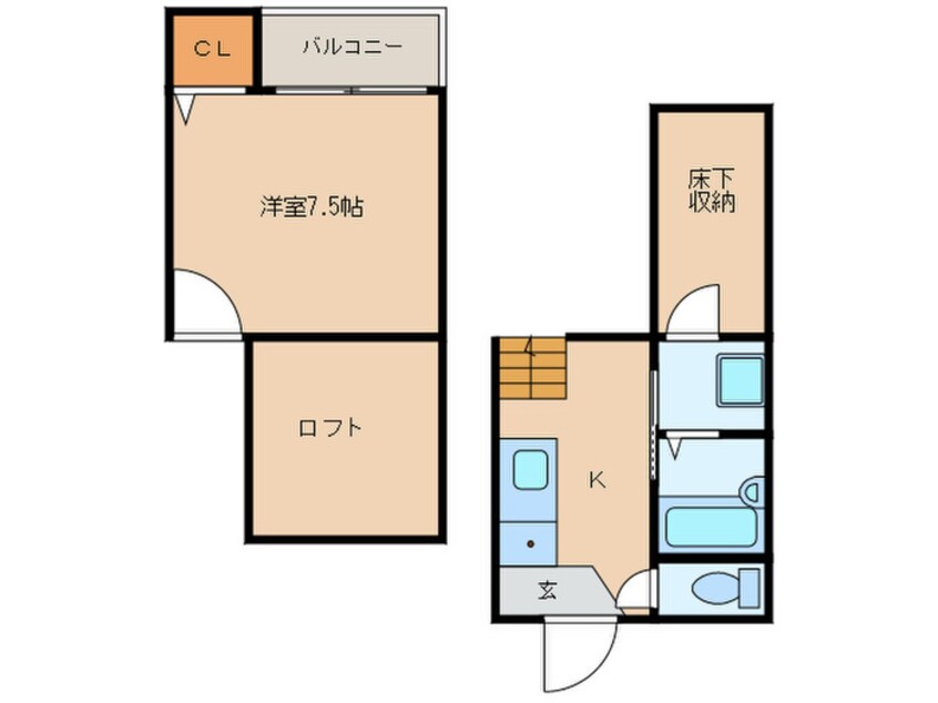 間取図 ベネフィスタウン箱崎東３