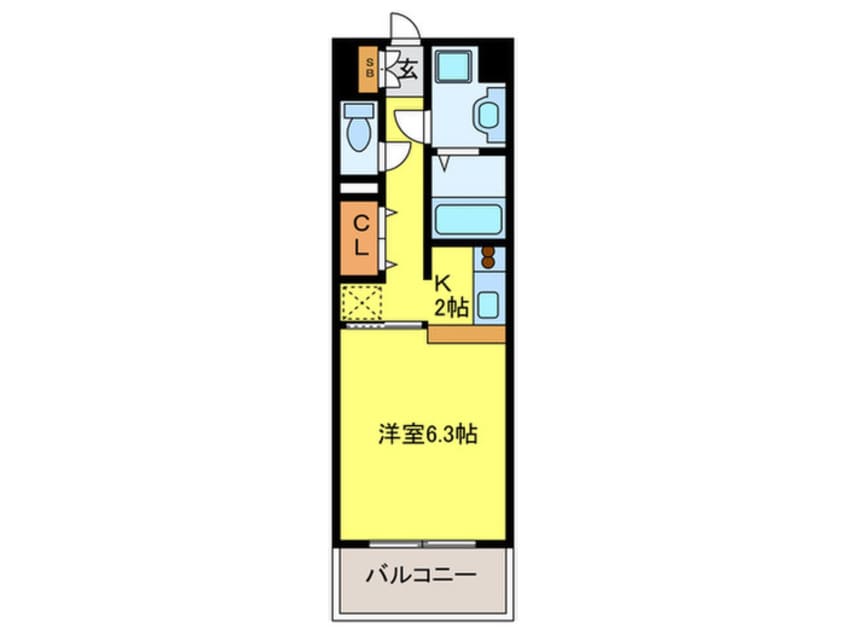 間取図 CAVANA天神