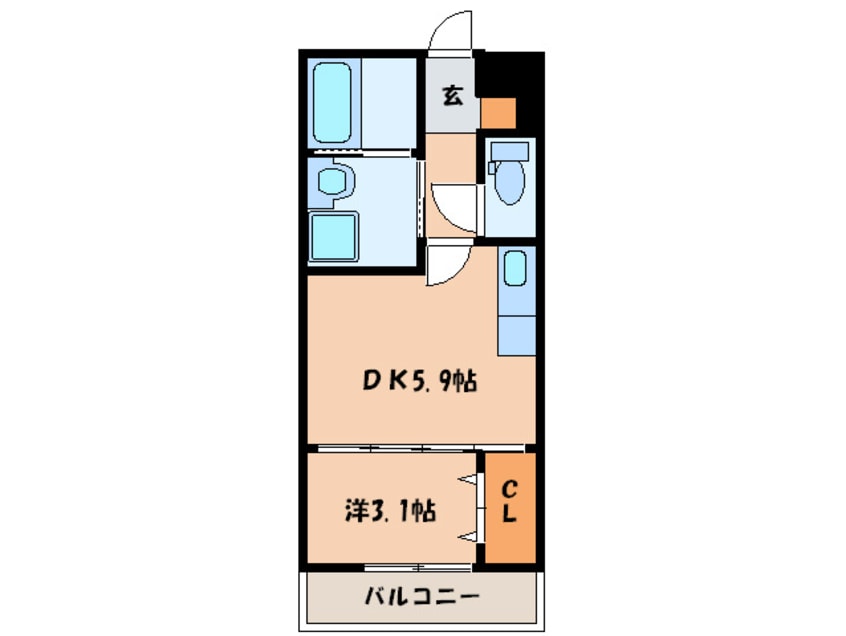 間取図 ロ－リエ西新南