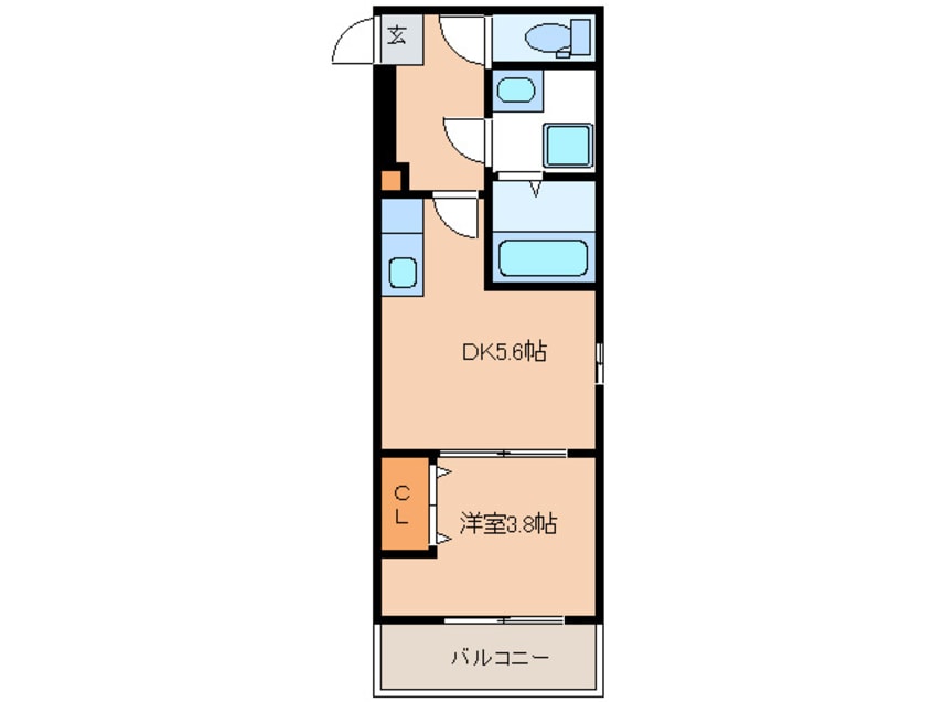 間取図 ロ－リエ西新南