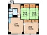 ロワールマンション二日市(902) 3LDKの間取り
