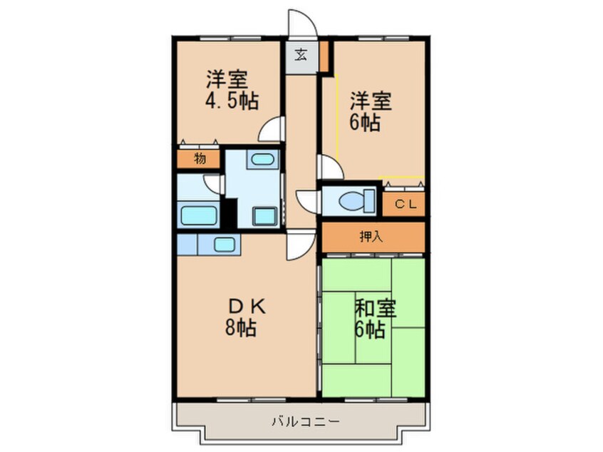 間取図 アークヒル久留米