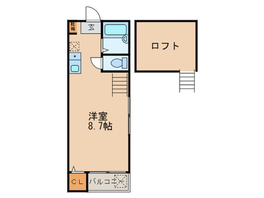 間取図 マキシム東比恵駅前