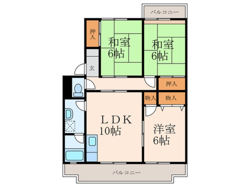 間取図 森田ハイツ