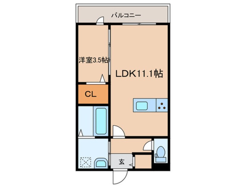 間取図 エミグランド感田